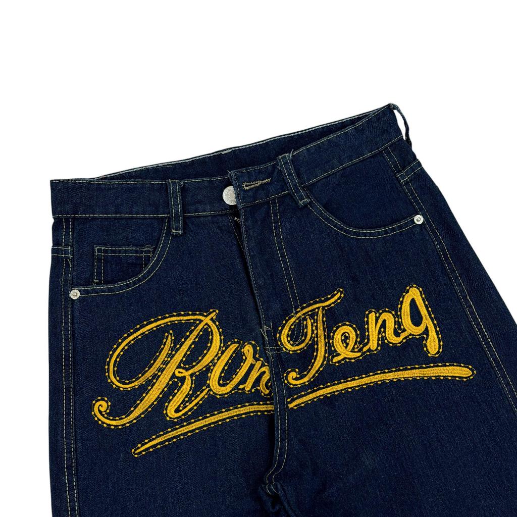 Whose Straight-leg Jeans With Embroidered Tie-dye