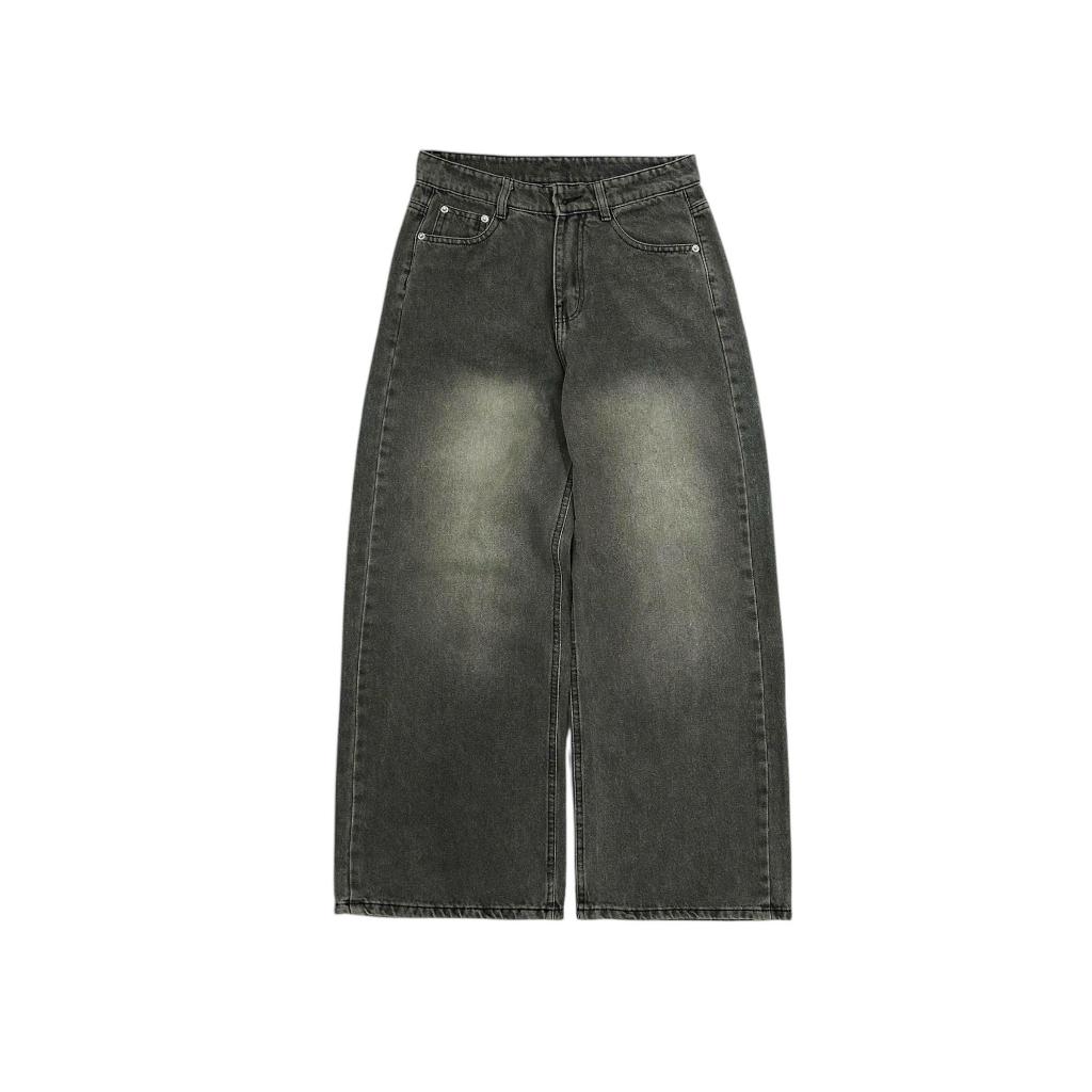 Whose Faded Wash Straight Leg Jeans