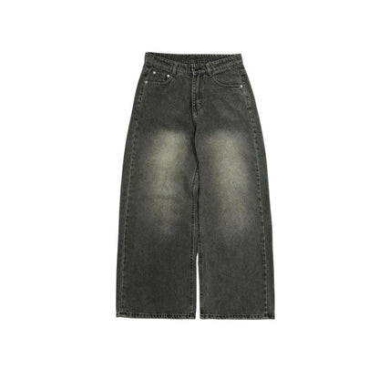 Whose Faded Wash Straight Leg Jeans
