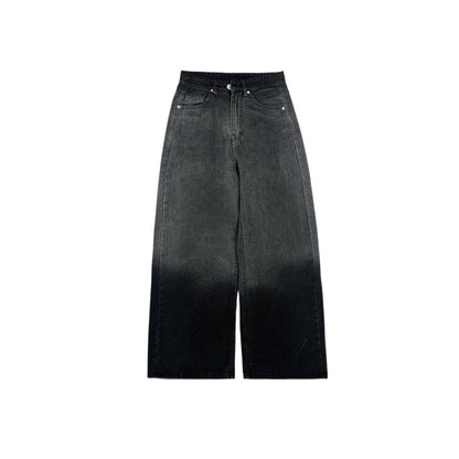 Whose Faded Wash Straight Leg Jeans