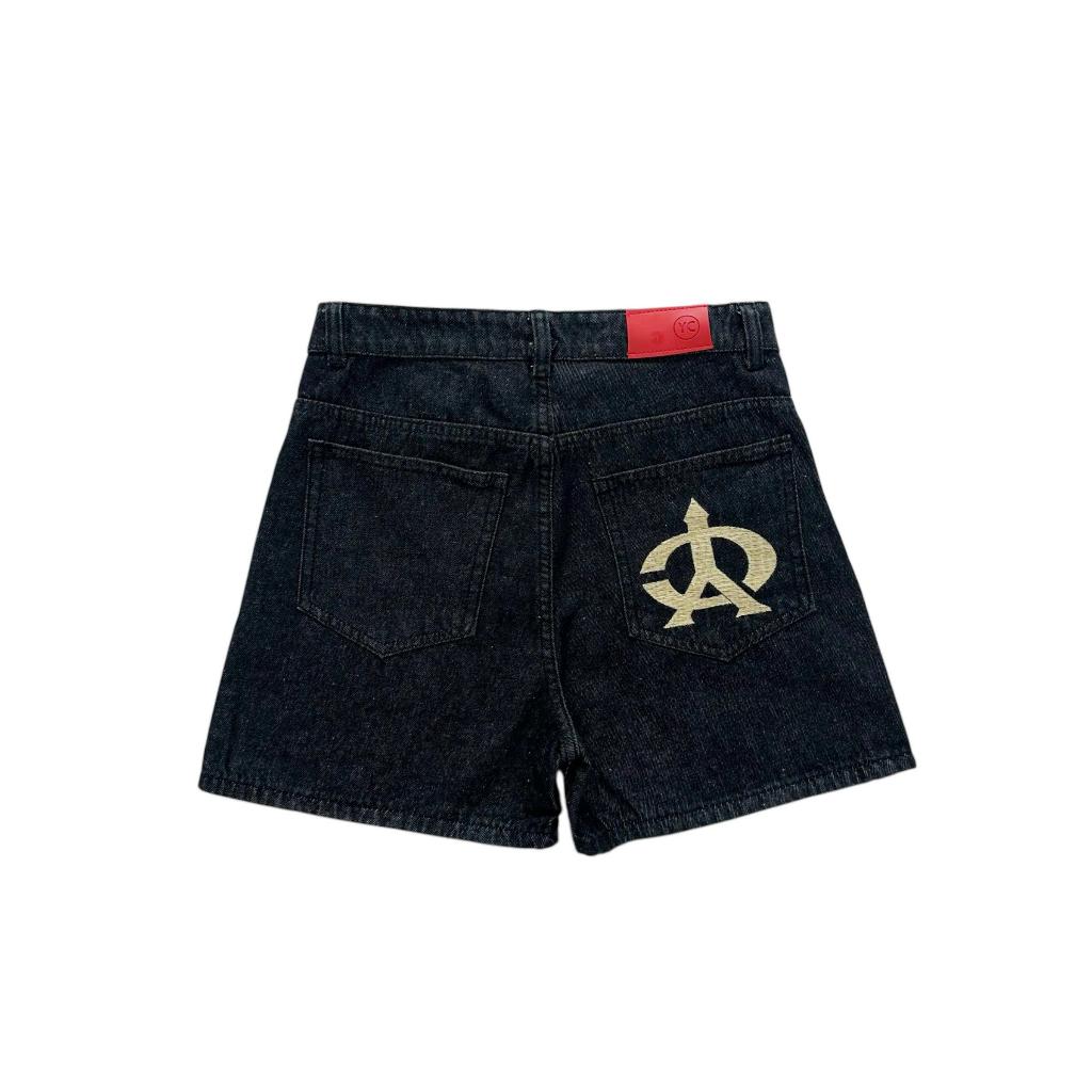 WHOSE Embroidered Pocket Denim Shorts