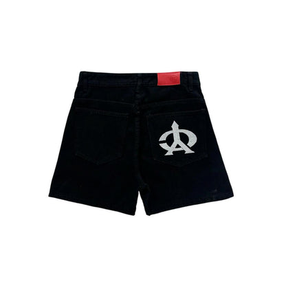 WHOSE Embroidered Pocket Denim Shorts