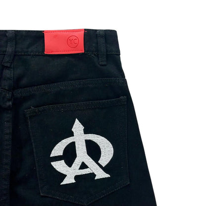 WHOSE Embroidered Pocket Denim Shorts