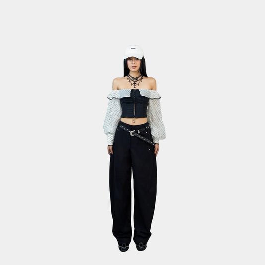 Cera Curved Kaki Pants