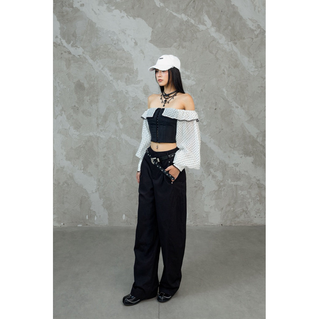 Cera Curved Kaki Pants