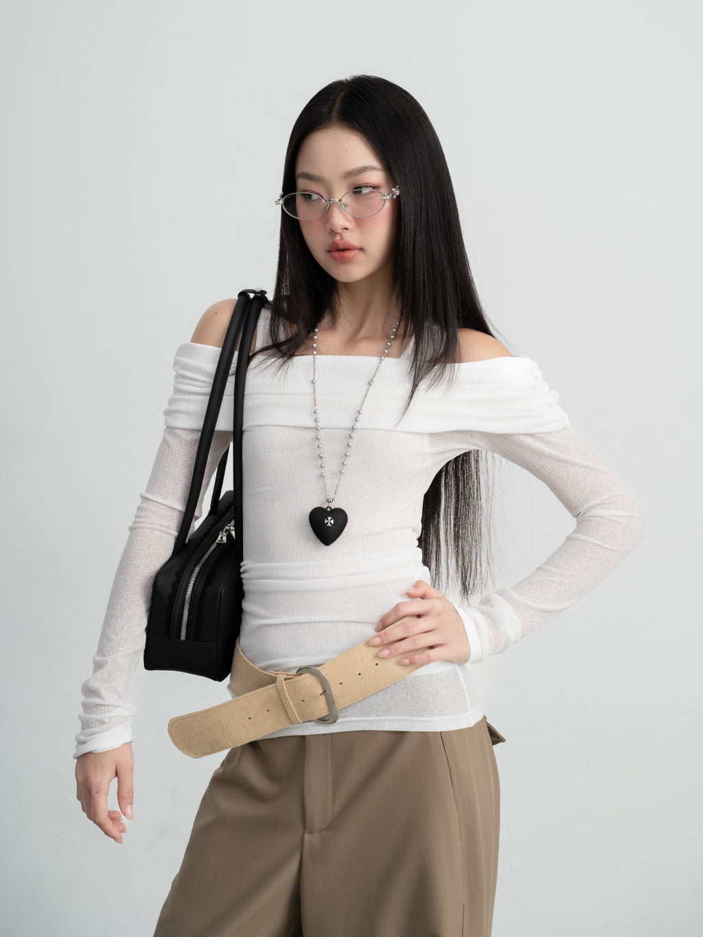 Hoo Design Western Brown Straight-Leg Pants
