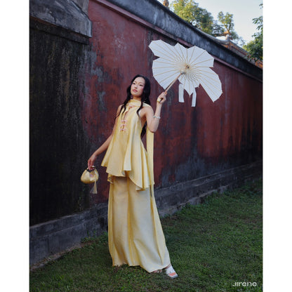 Jirene Studio Silk Wide-leg Trousers