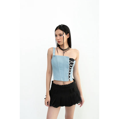 Cera One Shoulder Corset Top