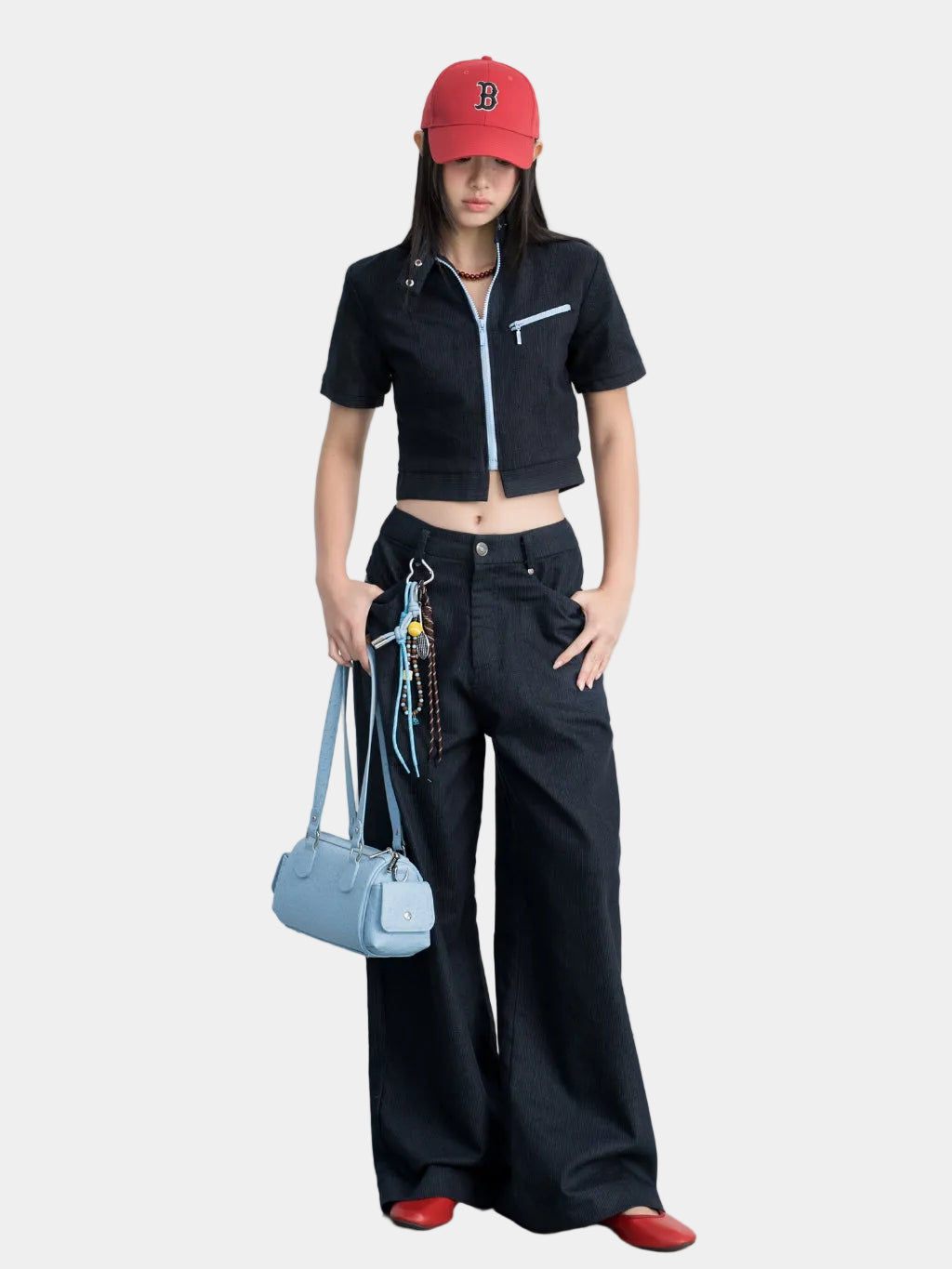 Hoo Design Wide-Leg Denim Pants