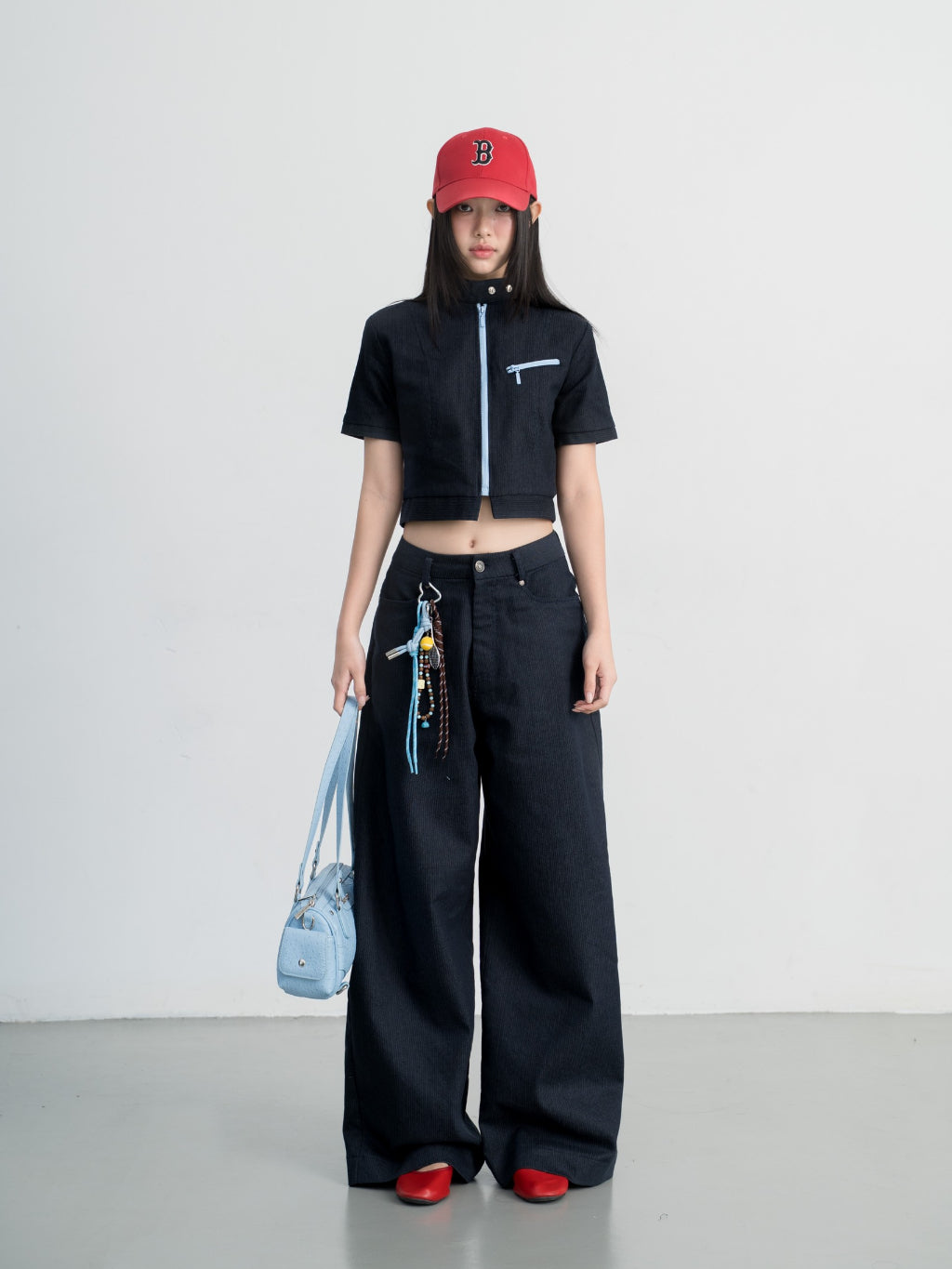 Hoo Design Wide-Leg Denim Pants
