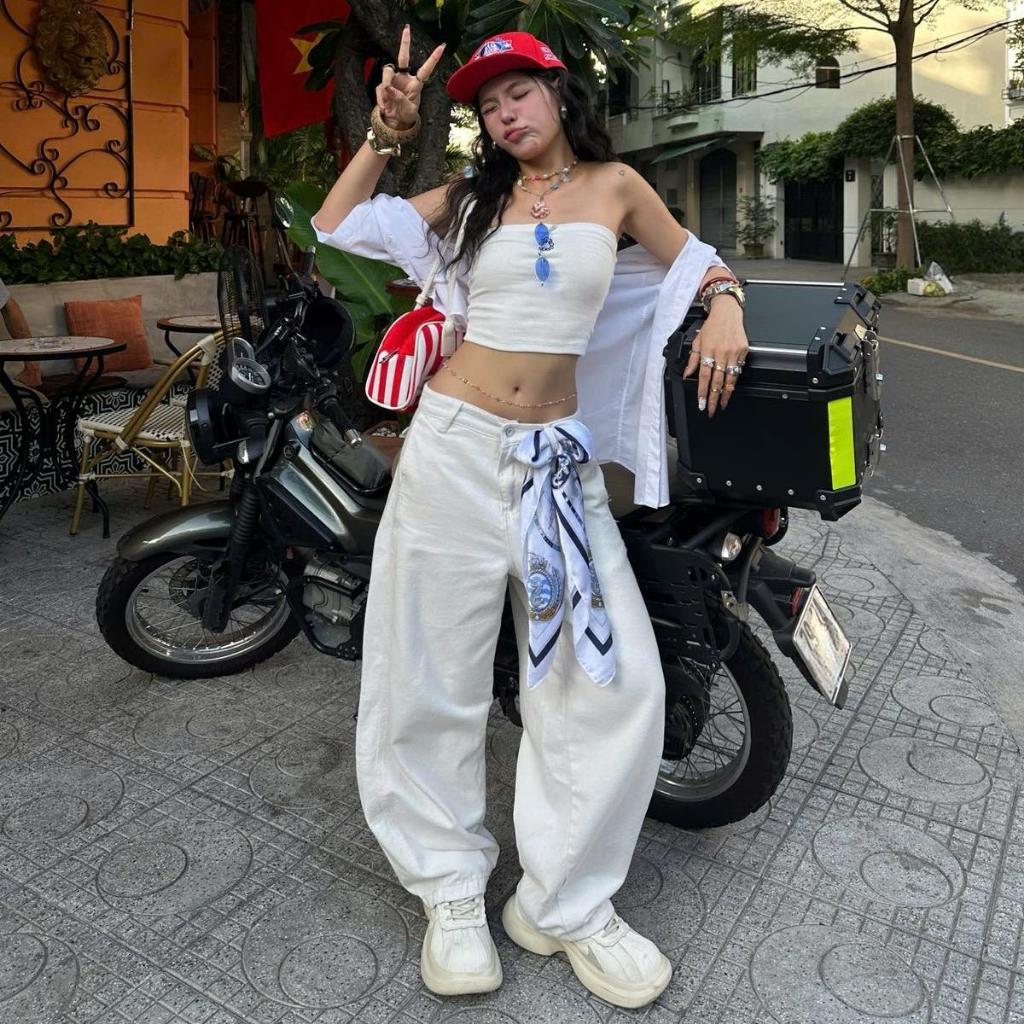 WHOSE Barrel Fit Jeans