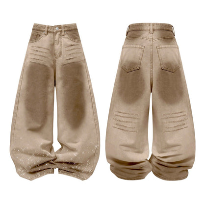 Kill System Washed Rhinestone Jeans Raven