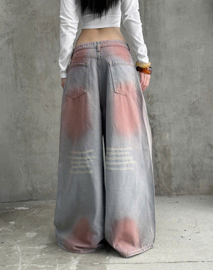 Kill System Washed Rhinestone Jeans Raven