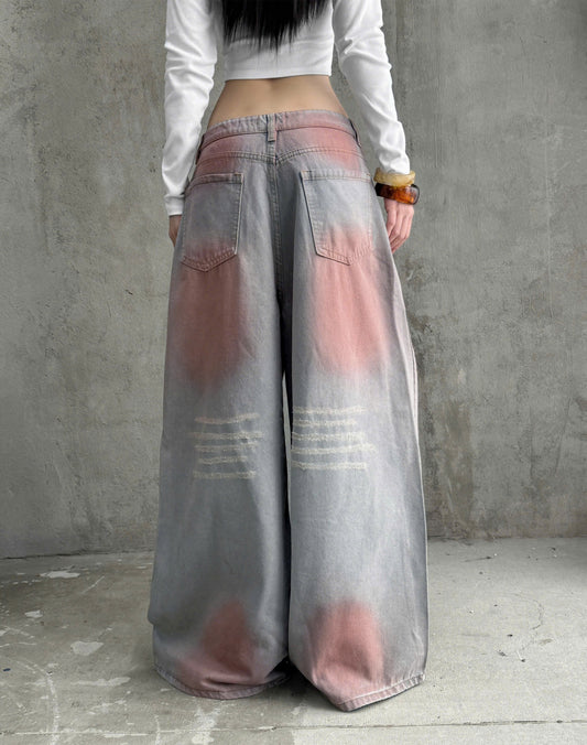 Kill System Washed Rhinestone Jeans Raven