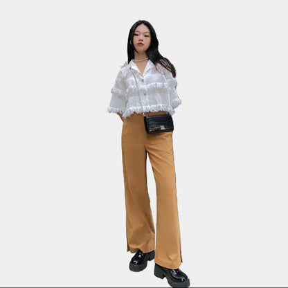 Cera High Waist Straight Pants