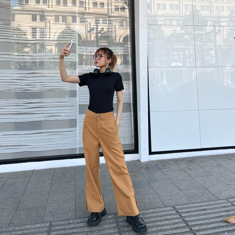Cera High Waist Straight Pants