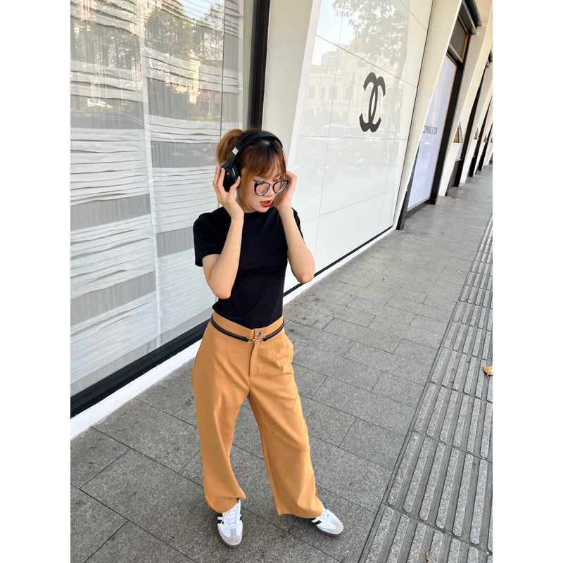 Cera High Waist Straight Pants