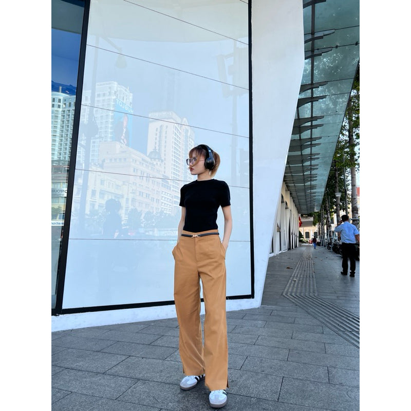 Cera High Waist Straight Pants