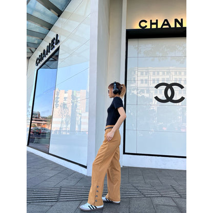Cera High Waist Straight Pants
