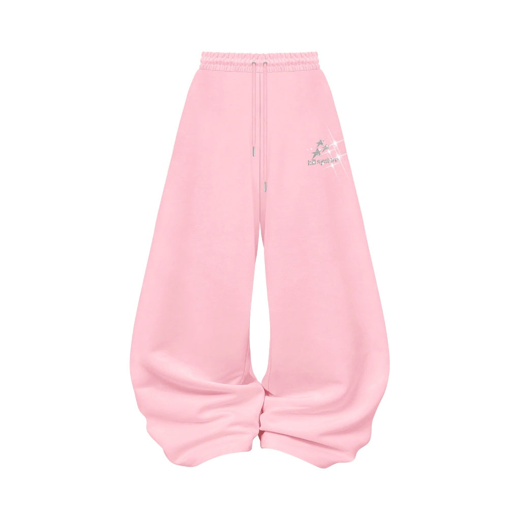 Kill System Wide-Leg Glitter Sweatpants Super Star