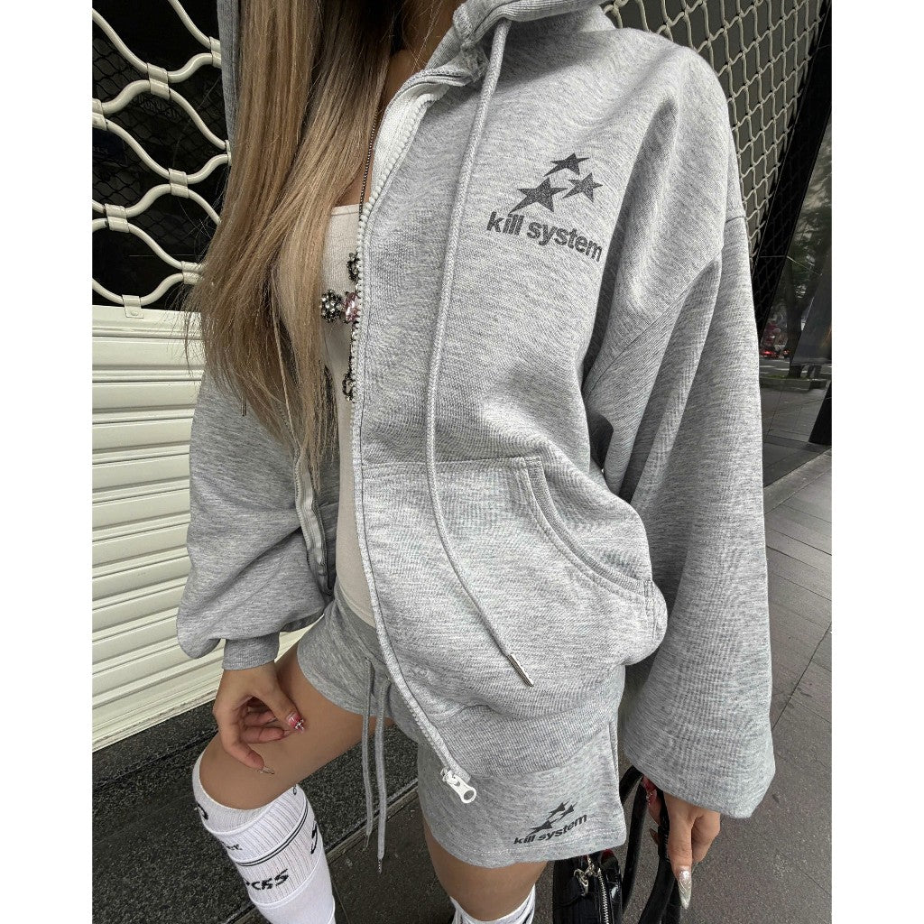 Kill System Low-Rise Glitter Shorts Super Star