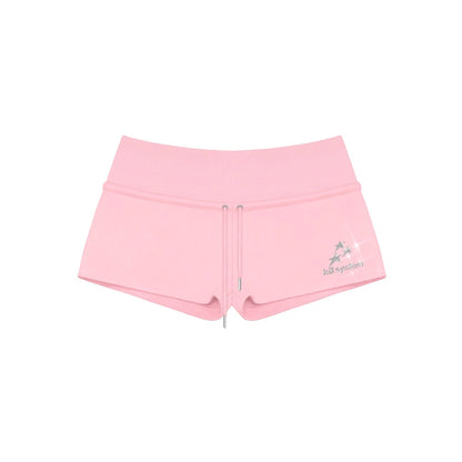 Kill System Low-Rise Glitter Shorts Super Star