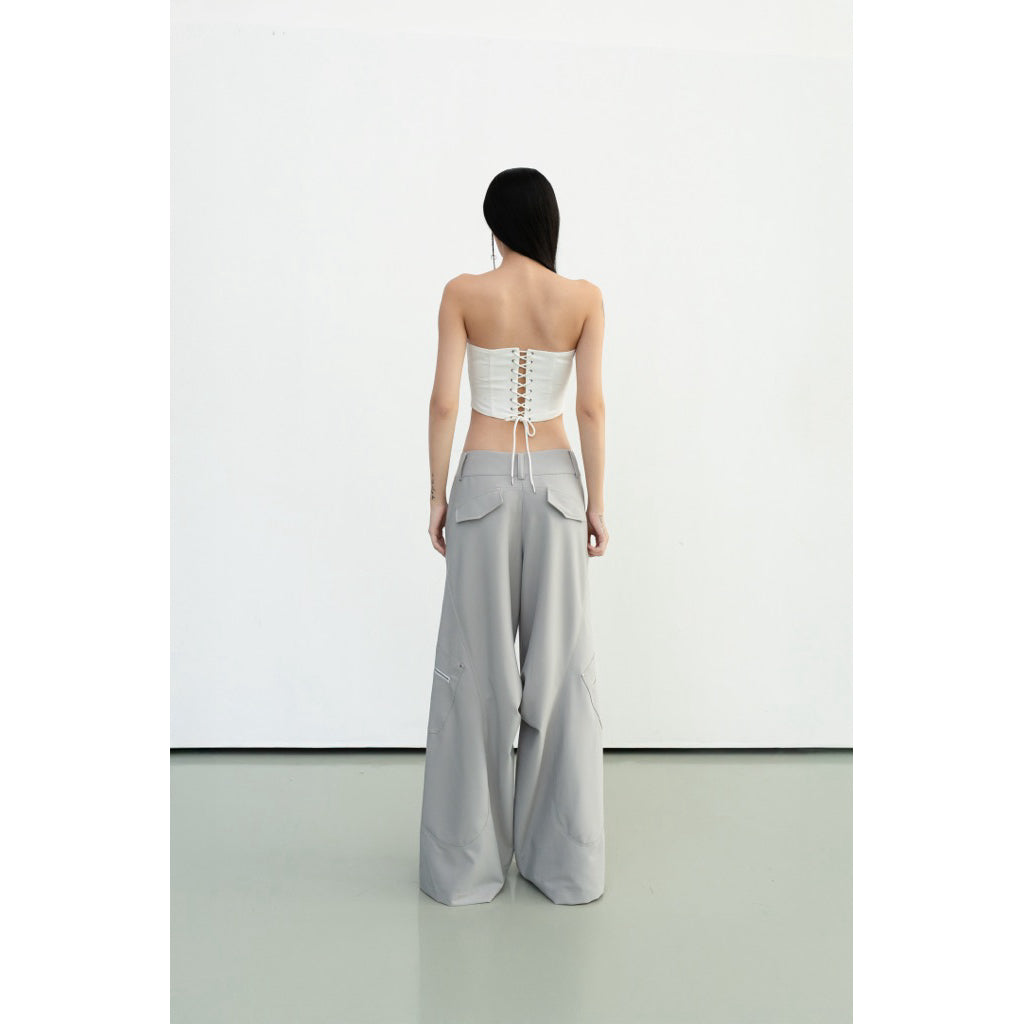 Cera Wide Pants With Side Zipper