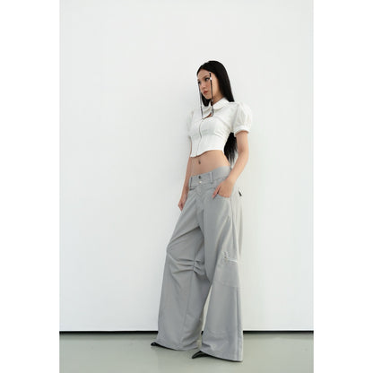 Cera Wide Pants With Side Zipper