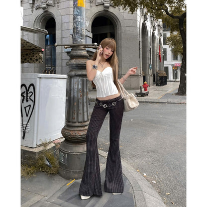 Kill System Low-Rise Flared Trousers Jarin