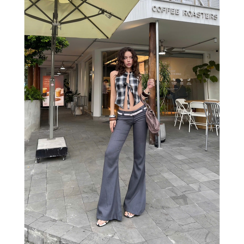 Kill System Low-Rise Flared Trousers Jarin