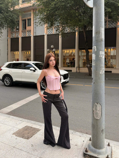 Kill System Low-Rise Flared Trousers Jarin