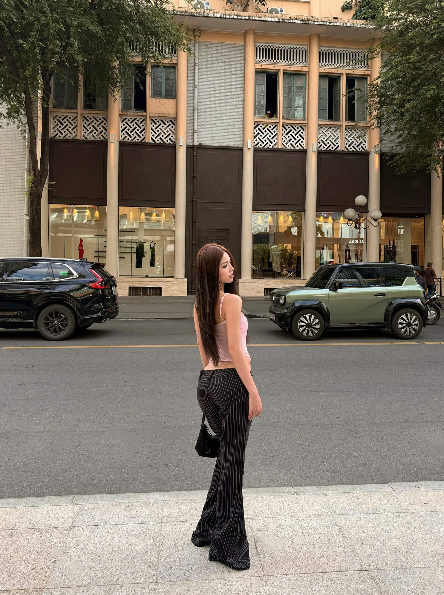 Kill System Low-Rise Flared Trousers Jarin