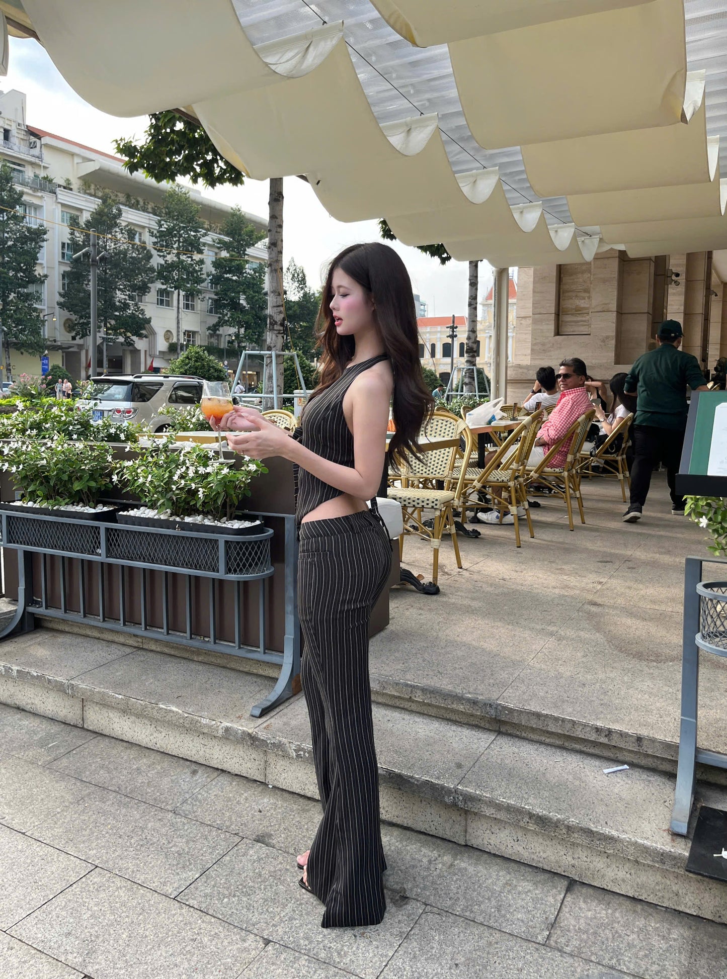 Kill System Low-Rise Flared Trousers Jarin