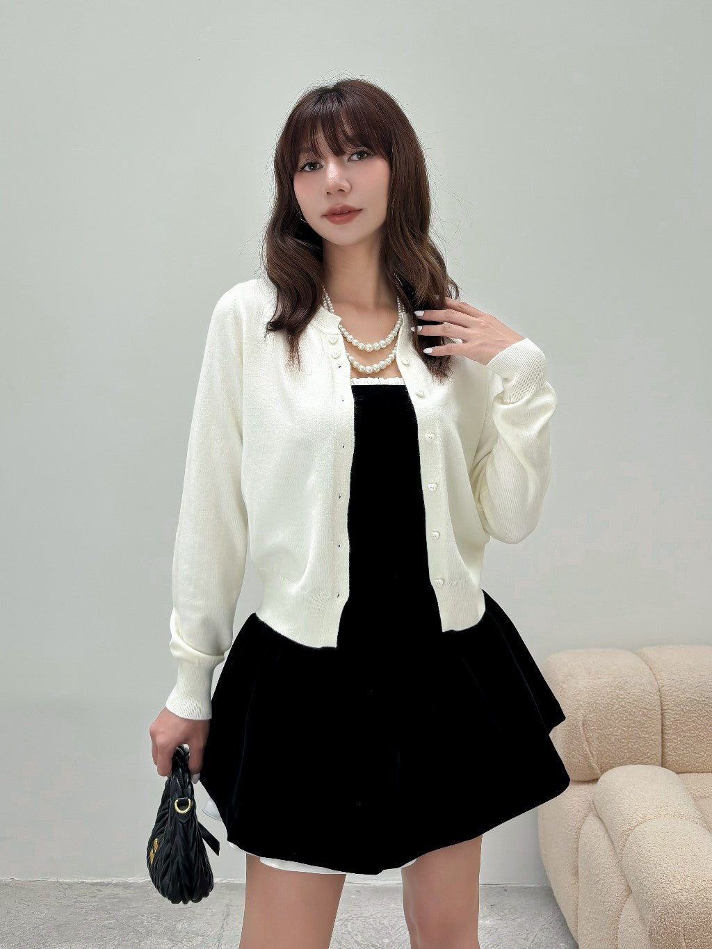 Mieufashionista Black Velvet Bustier Dress Quinn