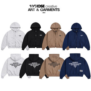 WHOSE Rubber Hoodie Zip Premium Cotton (Pre-order)