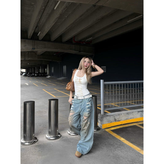 WHOSE Rush Faded Baggy Jeans (Pre-order)