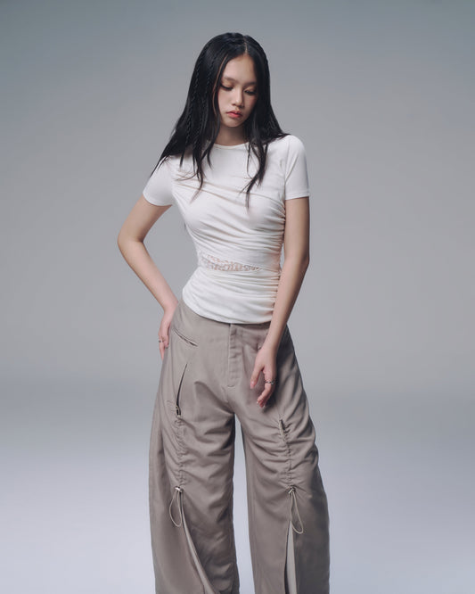 Bunny Hill Rae Lace Panel Top (Pre-order) - Em Clothing