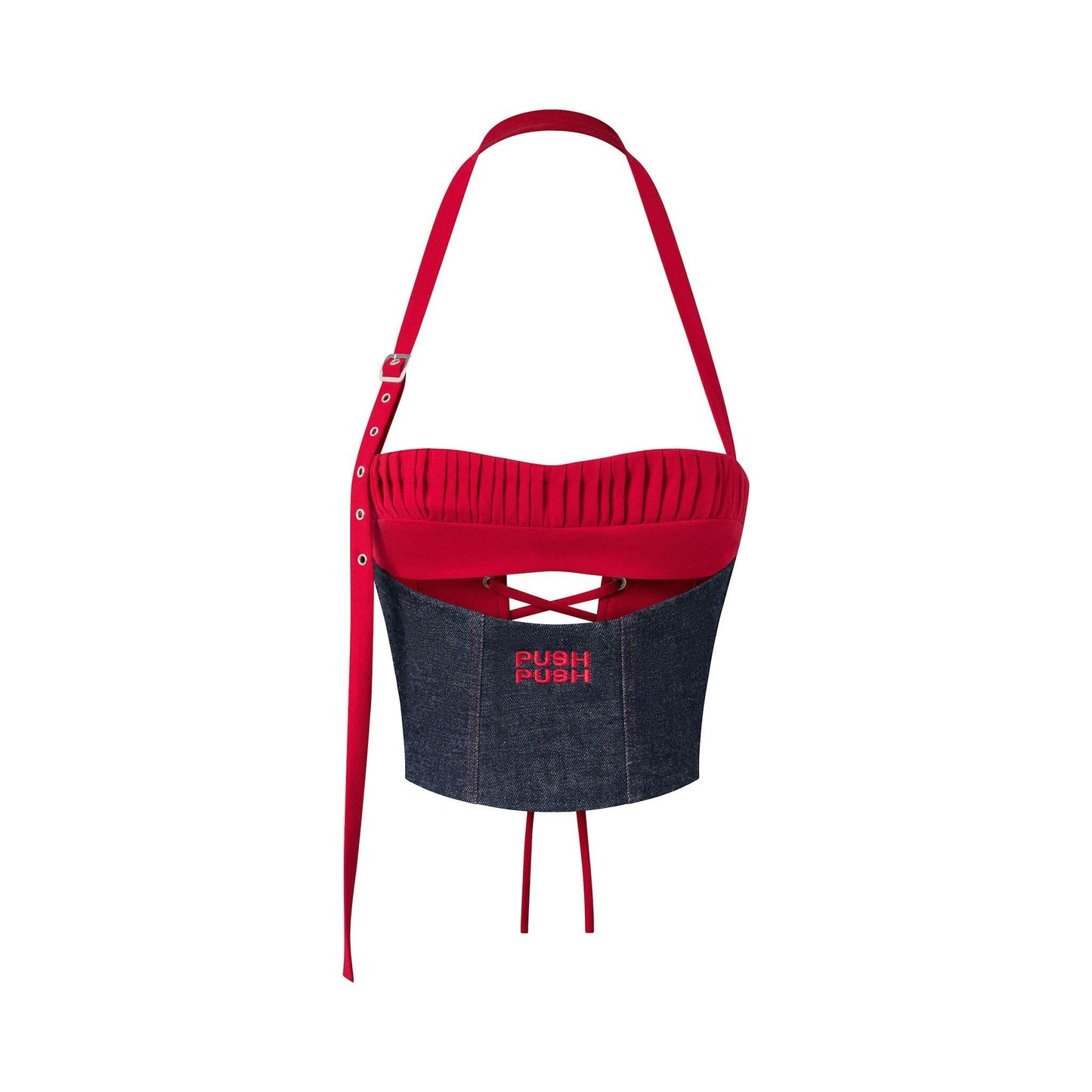 Push Push Rdc - Ruby Denim Selvedge Corset (Pre-order)