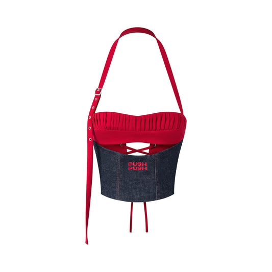 Push Push Rdc - Ruby Denim Selvedge Corset (Pre-order)