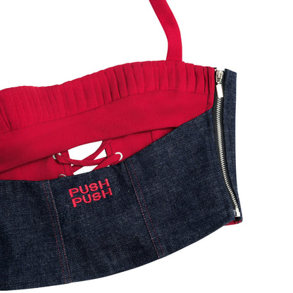 Push Push Rdc - Ruby Denim Selvedge Corset (Pre-order)