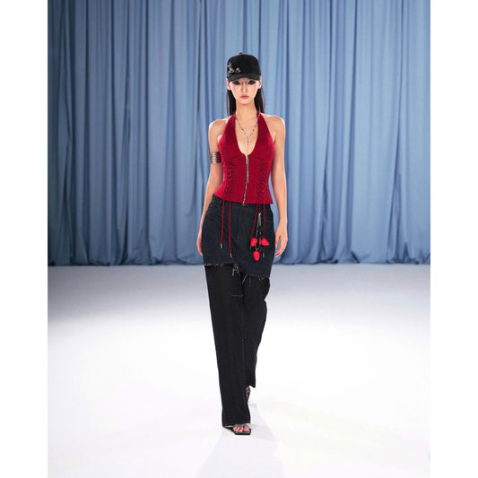 Sodope Club Red Bear Top & Navy Star Pants (Pre-order)