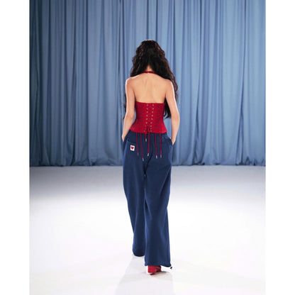 Sodope Club Red Bear Top & Navy Star Pants (Pre-order)