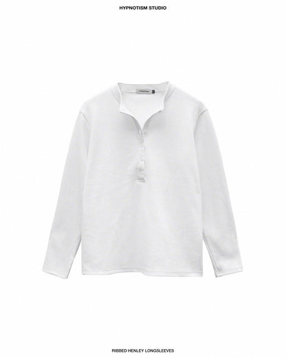 Hypnotism Ribbed Henley Top