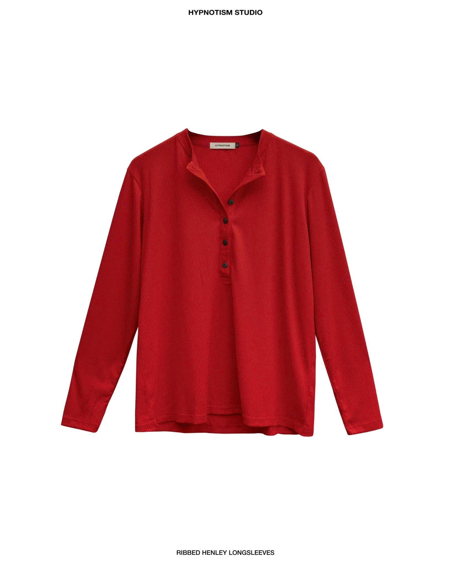 Hypnotism Ribbed Henley Top