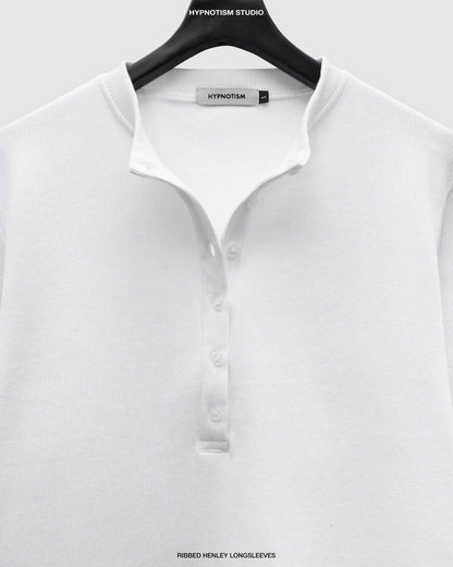 Hypnotism Ribbed Henley Top