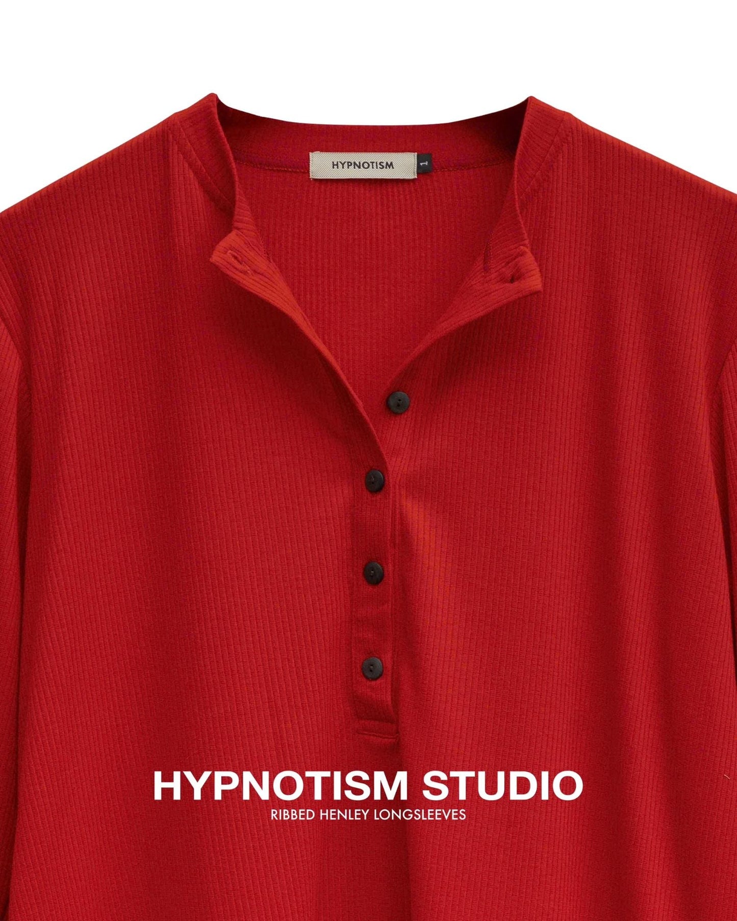 Hypnotism Ribbed Henley Top
