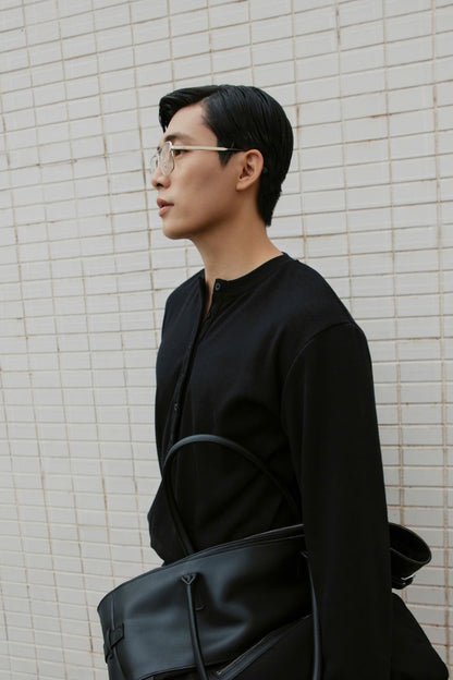 Hypnotism Ribbed Henley Top