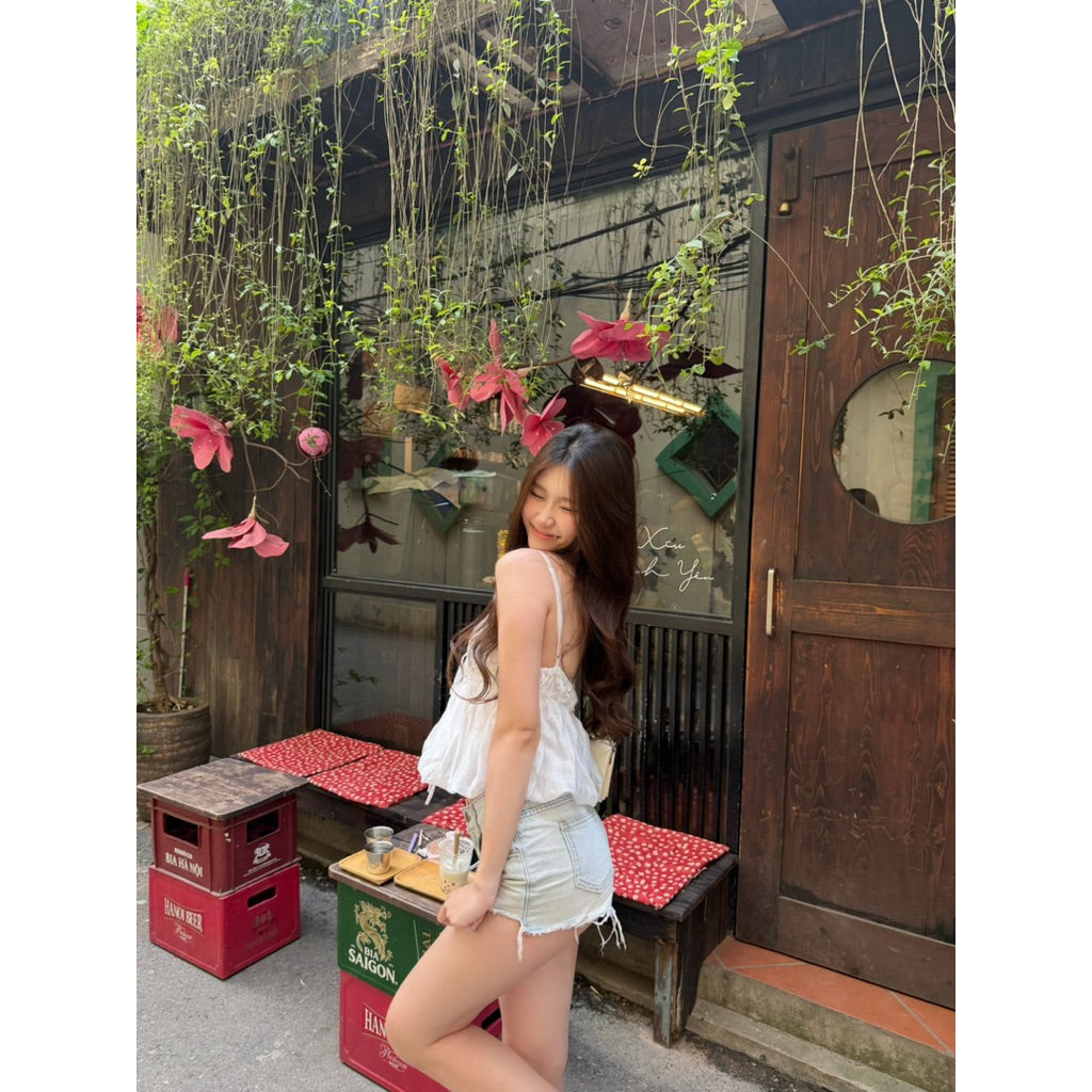 Liberosis Rosy White Top