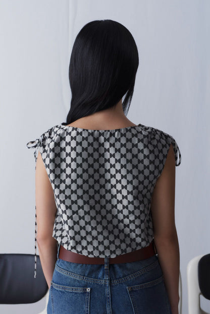 Libe Ruched Shoulder Top (Pre-order)