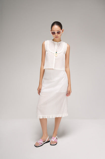 Libe Ruffle Midi Skirt (Pre-order)